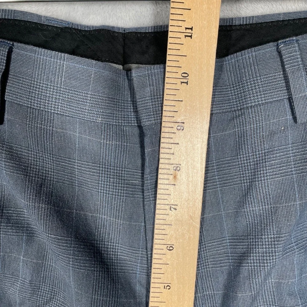 J.Crew Ludlow Slim Suit 36R 32x30 Blue Glen Plaid Baird McNutt Irish Linen